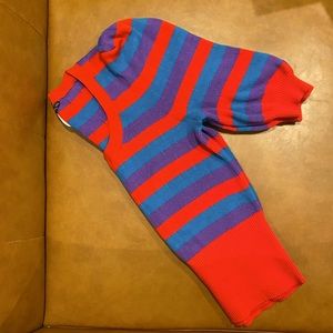 Marc Jacobs Striped Knit Puff sleeved Sweater Top